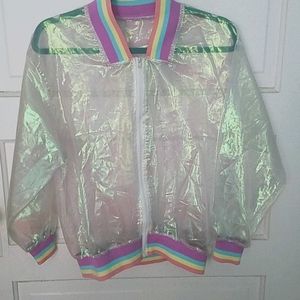 Holographic rainbow jacket